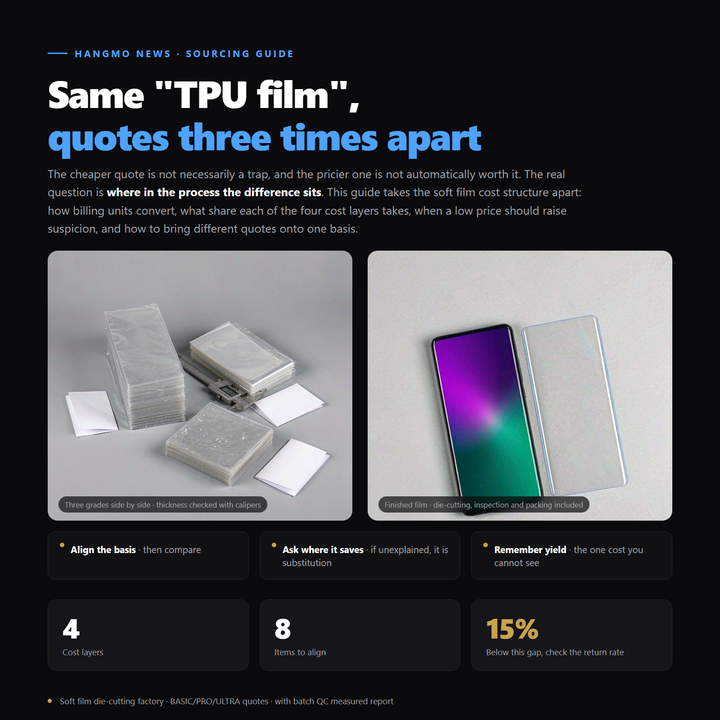 What Drives Screen Protector Film Pricing: A Factory Cost Breakdown