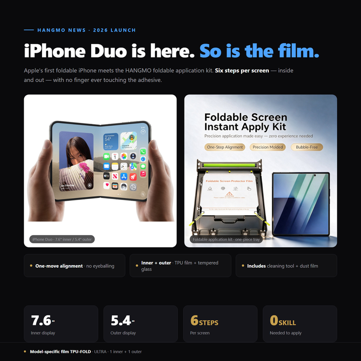 iPhone Duo Is Here — Model-Specific Film for Inner and Outer Screens