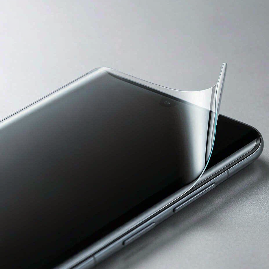 Anti-scratch UV PET screen protector full-edge fit on curved phone