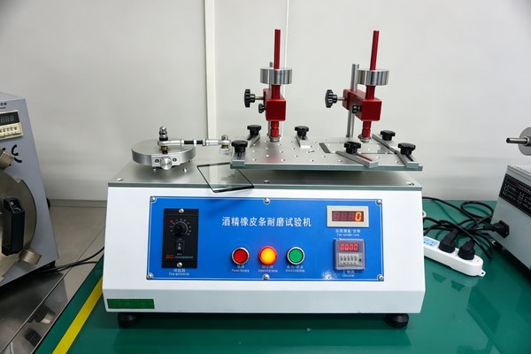 Alcohol abrasion / rub resistance tester