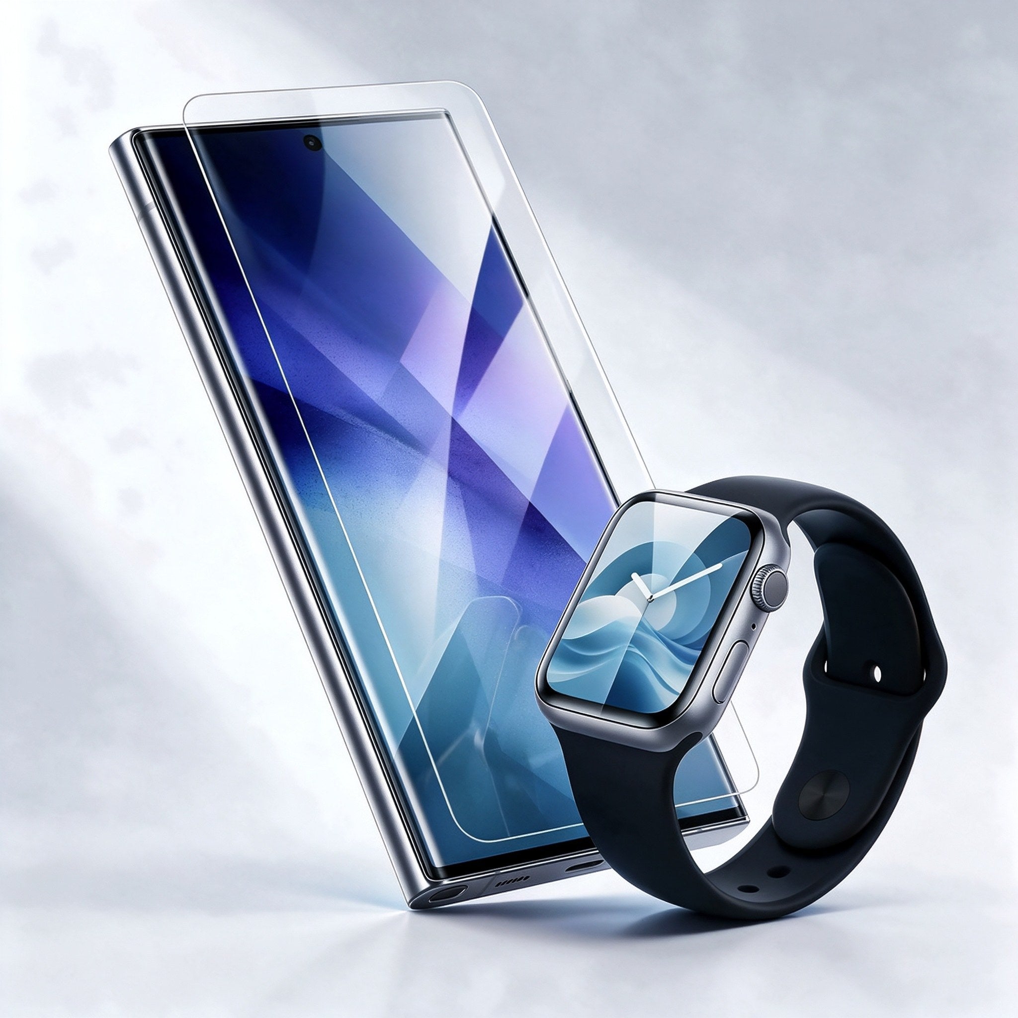 Phone and watch screen protection film by HANGMO