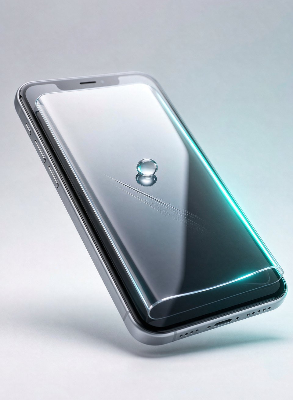 Elastic EPU film self-healing on a smartphone screen