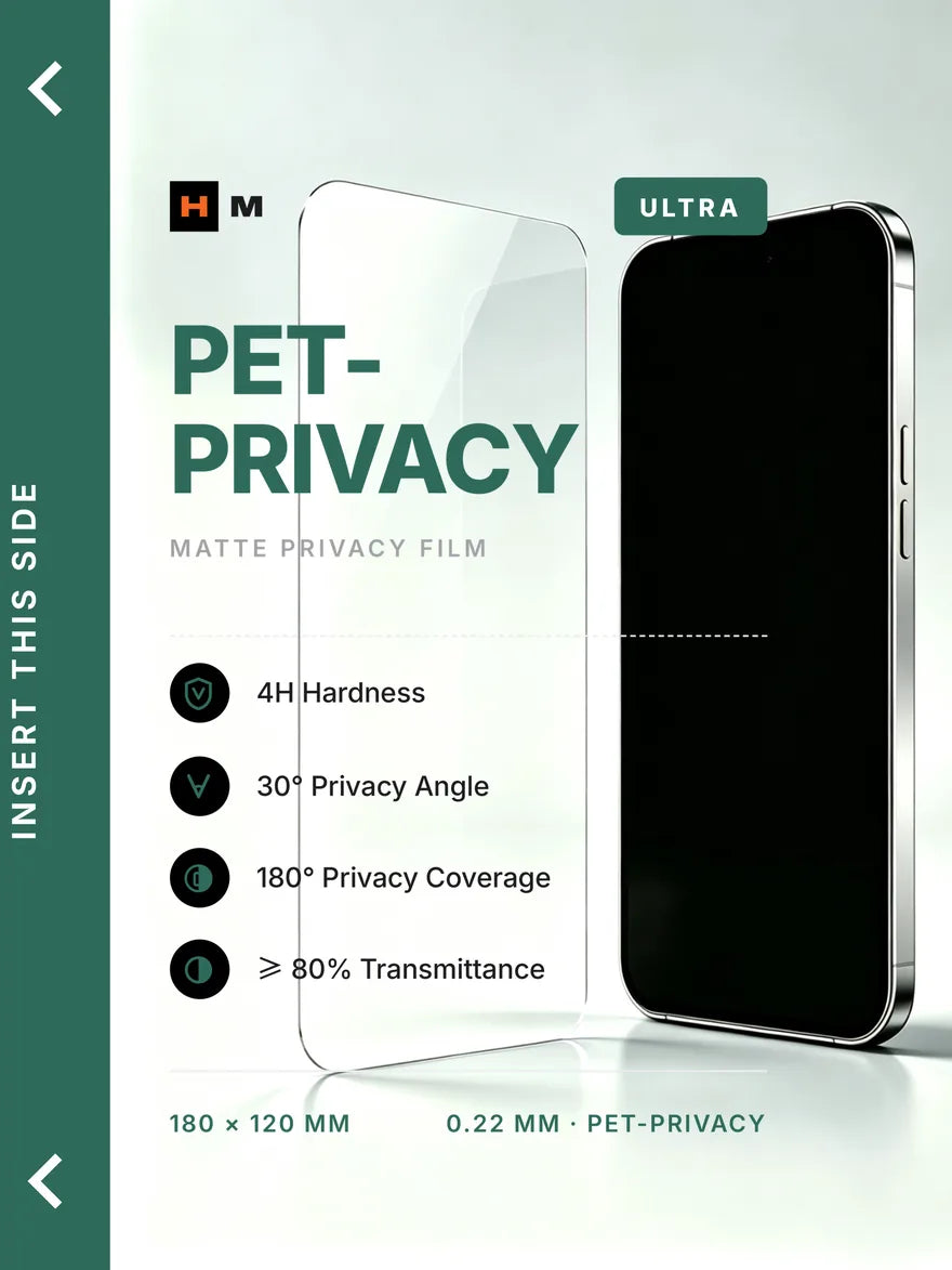 PET-PRIVACY cutting plotter film — printed artwork