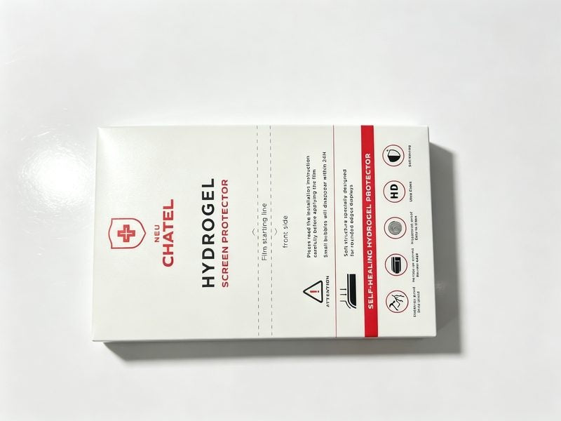 Printed cutting film sheet — white and red artwork