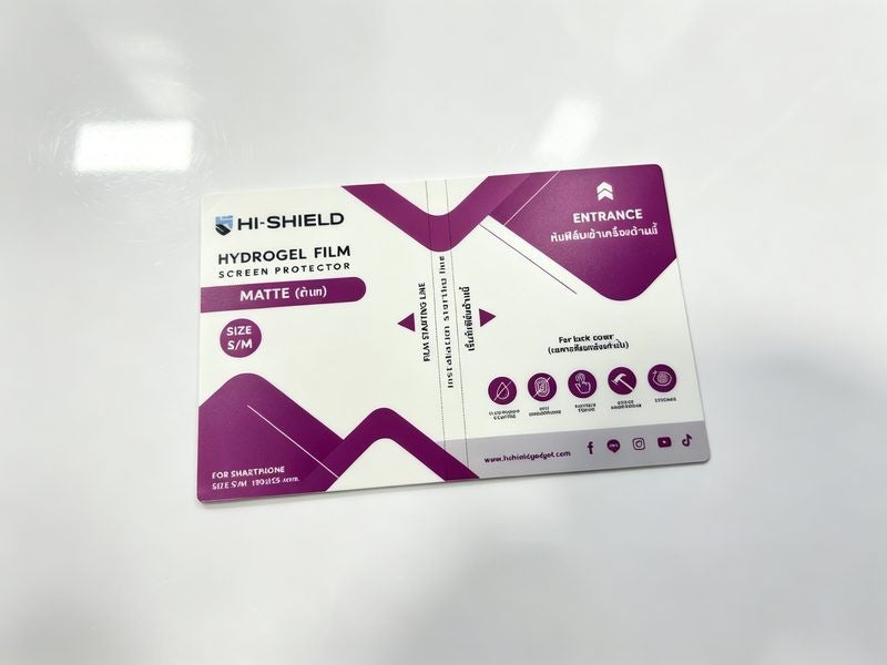 Printed cutting film sheet — magenta artwork