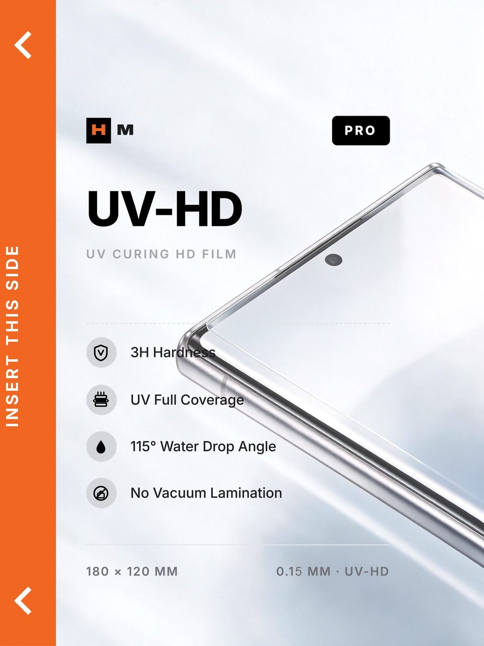 UV PRO film print · 250-3 · Super slick · COF 0.09